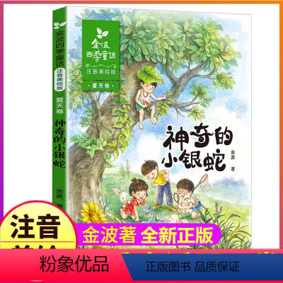 四季童话:夏天卷 [正版]全套4册注音美绘版金波著四季美文二年级下册阅读书籍树和喜鹊雨点儿沙滩上的童话集春夏秋冬作品诗选