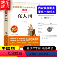 [五年级选读]在人间 [正版]四大名著小学生版全套4册 西游记原著快乐读书吧五年级下册课外书阅读老师青少年儿童三国演义红