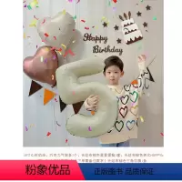 ins奶油风生日套餐26配帽子[数字可备注] [正版]生日快乐场景布置1周岁奶油拍照2两岁宝宝气球数字女儿童派对背景