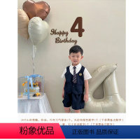 ins奶油风生日套餐34配帽子[数字可备注] [正版]生日快乐场景布置1周岁奶油拍照2两岁宝宝气球数字女儿童派对背景