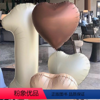 奶油数字1个[备注]+奶油爱心气球3个+打气筒 [正版]生日快乐场景布置1周岁奶油拍照2两岁宝宝气球数字女儿童派对背景