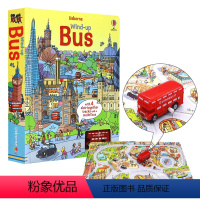 小巴士 轨道书 [正版]Usborne轨道书 wind up bus train 发条小巴士火车轨道书 busy car