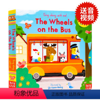 轮子上的巴士 [正版]148元8件The Wheels on the Bus 英文原版童谣机关操作书 Sing alon