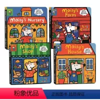 小鼠波波立体场景 4册纸板 [正版]英文原版绘本 Maisy First Experience 小鼠波波 10册袋装 幼