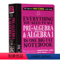 学霸笔记 代数初级代数I [正版]进口英文原版美国中学生优等生笔记几何化学生物历史数学科学计算机代数Everything