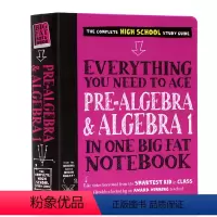 学霸笔记 代数初级代数I [正版]进口英文原版美国中学生优等生笔记几何化学生物历史数学科学计算机代数Everything