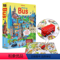 [小巴士轨道书]wind-up bus [正版]Usborne 发条轨道书 Wind up bus/train/plan