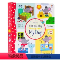 我的一天 [正版]200元4件Usborne翻翻书Lift the Flap字母单词数字天气英文原版绘本英语启蒙纸板书立