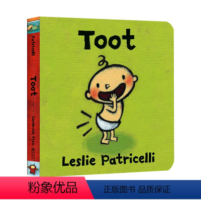 Toot 宝宝放屁屁嘟嘟声 [正版]宝宝英语绘本 一根毛小脏孩 小毛孩系列8册儿童纸板书幼儿启蒙认知图画书0-3岁脏小孩