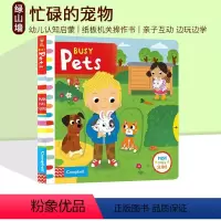 Busy Pets 宠物 [正版]59选3 英文原版 Busy系列 纸板活动机关操作书 纸板机关操作活动书 边玩边学 幼