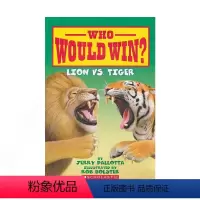 [狮子VS老虎]单册 [正版]6-10岁学乐英语分级绘本猜猜谁会赢系列之动物主题科普12册 Scholastic Who