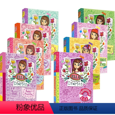 艾拉日记 8册 [正版]Scholastic Ella Diaries 艾拉日记8册套装 儿童英语故事桥梁书 校园成长