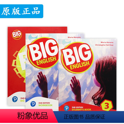 3级别学生套装(书+册+TVbook)含朗文小英赠白板课件 [正版]巴布阅读 第二版big English培生朗文新版b