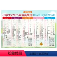 220个英语高频词表 [正版]小学通用英语单词大挂图自然拼读phonics单词发音规则48个国际音标对照常见词高频词si