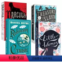 儿童文学经典系列4册 [正版]鲁滨逊漂流记 英文原版 Robinson Crusoe 笛福 世界经典名著 中世纪的荒野求