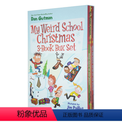 疯狂的学校 圣诞节3册套装 [正版]华研原版 疯狂学校第一季1-4册盒装 英文原版 My Weird School 美国
