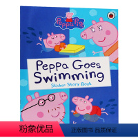 佩奇去游泳 [正版]小猪佩奇超级贴纸活动书 英文原版 Peppa Pig Super Stickers Activity