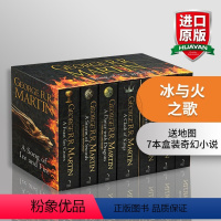 冰与火之歌1-7全套 赠地图 [正版]赠地图冰与火之歌英文原版小说全套 7本权力的游戏英文版全集A Song of Ic