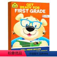 Get ready for first grade [正版]school zone美国家庭教辅练习册 英文原版益智书单词