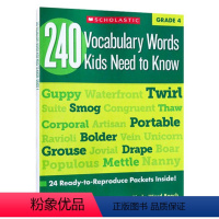 4年级 [正版]学乐小学生英语词汇练习册1-6年级 英文原版 240 Vocabulary Words Kids Nee