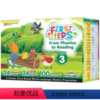 FIRST STEPS 3级别 24册自然拼读绘本+练习册+学习APP [正版]新加坡拼读故事书 FIRST STEPS