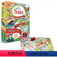 [正版]Wind-up Train发条小火车轨道车书彩虹气球Usborne英文原版绘本亲子互动读物环游世界探险之旅拧