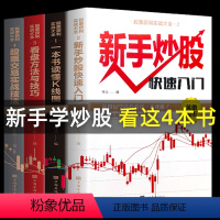 [正版]全套4册新手入门+看盘技巧+K线图+股票入门基础知识与技巧股票投资书籍从零开始学炒股书籍操盘新手 书大全股市