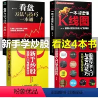 [正版]全4册新手入门+看盘技巧+K线图+股票入门基础知识与技巧股票投资书籍从零开始学炒股书籍操盘新手入门 书大全股