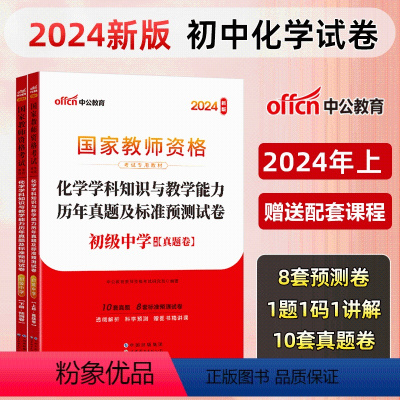 [初中化学]历年真题+预测卷+院长笔记+字帖 中学 [正版]中公教育2024教师资格证考试初高中历年真题试卷预测卷中学教