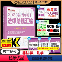2023法硕法律法规汇编[法学、非法学] [正版]2024法硕基础配套练习高教版 法律硕士法学、非法学配套题 文运法律