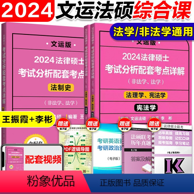 2024考点详解法制史+法理学 [正版]文运2024考研法律硕士考试分析配套考点详解 戴寰宇民法孙自立刑法王振霞