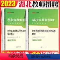 [数学真题+教综真题]2本 [正版]数学真题中公版2023年湖北农村义务教师招聘中小学数学历年真题及全真模拟试卷题库考编