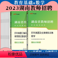 [湖南省版]教育理论+数学 真题2本 [正版]湖南数学真题中公2023年湖南省教师招聘考试用书中学小学数学学科专业知识历