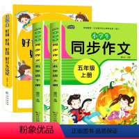 好词好句+五年级同步作文上下册 小学通用 [正版]好词好句好段小学生大全一年级二年级三四五六年级上册同步作文语文优美句子