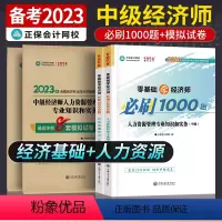 中级经济师[经济基础+人力资源管理知识和实务]必刷题+试卷共4本 [正版]中级经济师2023年题库考试用书历年真题零基础