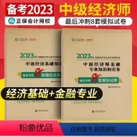 中级经济师[经济基础+金融知识和实务]最后冲刺8套试卷 [正版]中级经济师2023年题库考试用书历年真题零基础必刷100