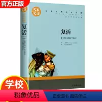 复活 [正版]15册 高中课外阅读书籍全套 名著高中生语文巴黎圣母院堂吉诃德老人与海大卫科波菲尔呐喊复活高老头乡土中国红
