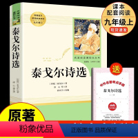 [人教版]泰戈尔诗选 送考点 [正版]艾青诗选 原著书籍人教版完整版人民教育出版社九年级上册课外书必读的名著书目初三9上