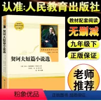 契诃夫短篇小说选-九年级下册选读 [正版]儒林外史和简爱书籍原著人民教育出版社九年级下册必读世界文学名著课外书初三初中生