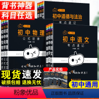 [公式定律+代数解题+几何解题]数学三本 初中通用 [正版]2024版小黑书初中全套人教版数学公式定律漫画考点快速记忆小