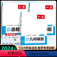 [3册]数学函数+应用题+几何1 初中通用 [正版]2024版初中压轴题数学计算题七八九年级计算题满分训练人教版北师