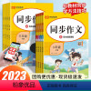 同步作文+看拼音写生字 三年级下 [正版]老师同步作文三年级上册四年级上册五年级上六年级上册人教版语文阅读理解专项训练题