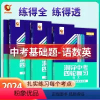 基础题丨语数英3本 初中通用 [正版]2024新版洞穿中考四轮复习数学物理化学全国版英语语文4轮复习中考词汇闪过 中考响