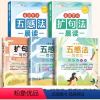 [晨读晚诵]晨读+五感法+扩句法 小学通用 [正版]五感法写作文技巧素材积累镜头法修辞法扩句法顺序法作文写作技巧小学生作
