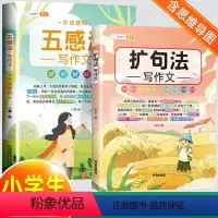 全2册(方法技巧+扩句法) 小学通用 [正版]含思维导图作文大全五感法写作文扩句法顺序法修辞法写作技巧方法素材积累书三到