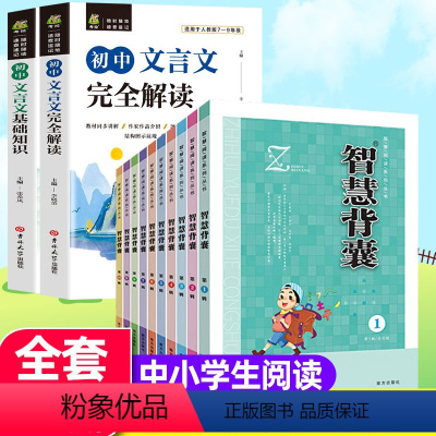 [新版智慧背囊+初中文言文]全12册 初中通用 [正版]新版智慧背囊1-10辑全套10册初中生作文素材大全中高考作文书中