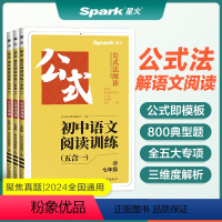 初中语文现代文阅读 七年级 [正版]2024新初中语文阅读理解答题模板技巧专项训练中考七八九年级初一二三巅峰组合训练满分