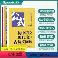现代文+古诗文阅读 七年级 [正版]星火初中语文七年级阅读理解专项训练书文言文现代文阅读组合训练习题册满分公式初一语文课