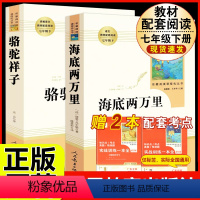 [人教版 必读2册]七年级下 海底两万里+骆驼祥子 [正版]西游记 原著 七年级上册语文阅读必读名著 人民教育出版社初中