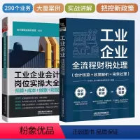 [正版]全两册 工业企业全流程财税处理 会计核算+政策解析+税务处理+岗位实操大全 工业企业会计实务书 工业企业成本核算